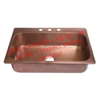 Sinkology antique copper drop in sink
