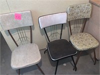 THREE VINTAGE MCM CHAIRS