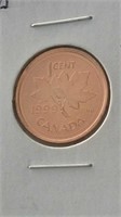 Rare 1999P Canada 1 Cent Coin BU