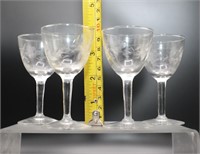 Cordial Liqueur Sherry Glasses - Set of 4