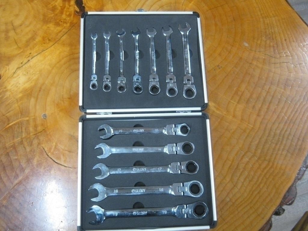 Metric Ratchet Wrench Set W/Flexible Head