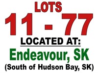 LOTS 11 - 77 LOCATED AT: Endeavour, Sk