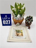 Longaberger Miniature Lily of the Valley Basket &