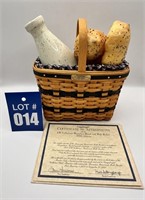 Longaberger '00 Bread & Milk Basket