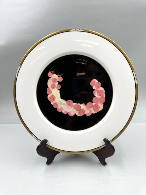 Erte' Alphabet Letter C Bone China Plate