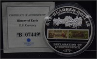 1875 One Hundred Dollar Silver CLAD Proof Coin