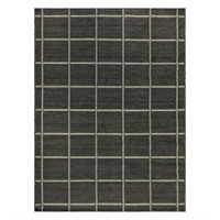 Mainstays Charcoal 5 x 7 Outdoor Rug - B&W