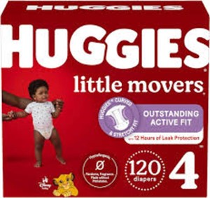 HUGGIES Little Movers Diapers, Mega Colossal