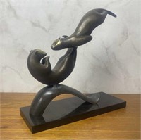 Bronze SPI Gallery Otter Wildlife Sculpture