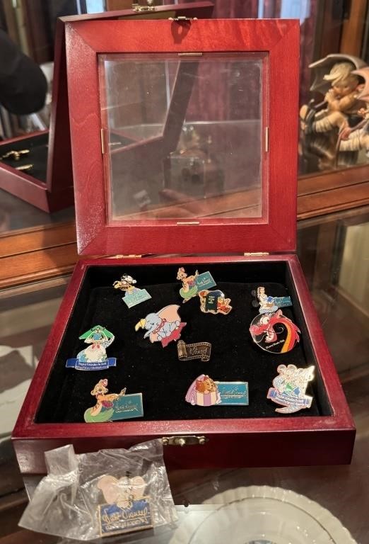 Disney Movie Collector Pins in Display Box