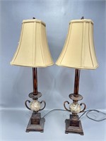 (2) 32” table lamps