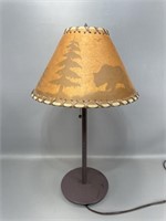 26” table lamp 
Shade has issues