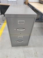 Steel two drawer filing cabinet