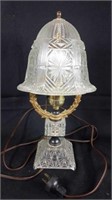 Brass & Glass Antique Desk Lamp