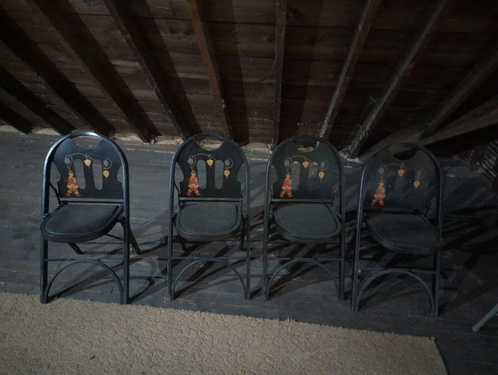 Collection of folding chairs