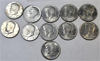 (11) 1976 Kennedy 1/2 Dollars