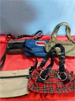 A lovely lot of 3 handbags and two smaller purses