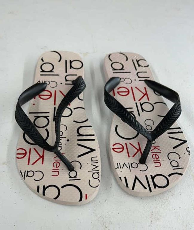 New Calvin Klein flip flops size 37/38 us size 7.5