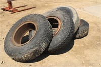 (4) Assorted 10.00-20 Tires on Rims