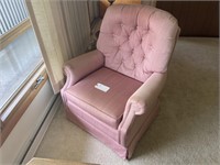 Pink Swivel Rocker Chair