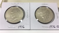 OF) 1976 & 1976-D DOLLAR COINS