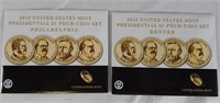 2012 Denver & Philadelphia $1Presidential Coins