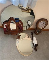 Mirror, wall mirror/candle holder, Heirloom
