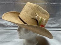 Lanning wicker cowboy hat