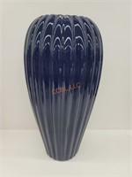 Large Blue Haegar Pottery Vase