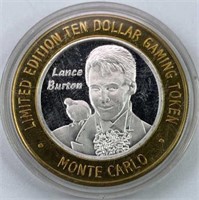 0.6oz .999 Silver Casino Token, Lance Burton