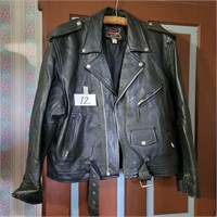 Biker's Leather Jacket- Men's 50