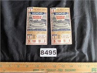 1968 World Series Game 1 Ticket Stubs