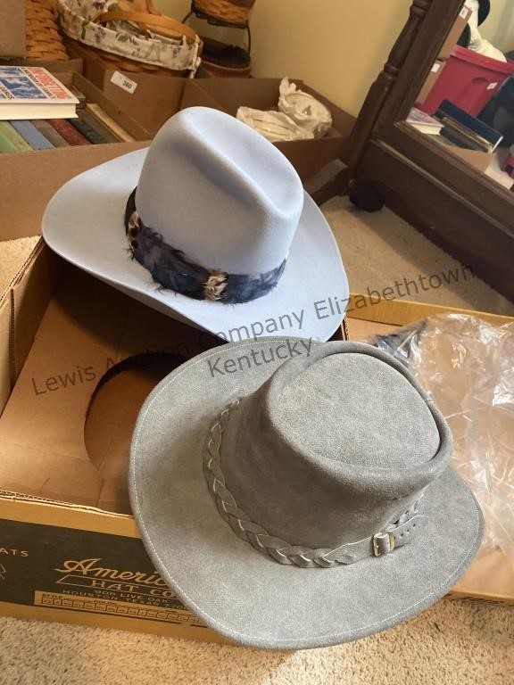 2 western hats see photos