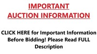 READ BEFORE BIDDING - IMPORTANT AUCTION INFO!!!!