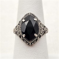 Sterl Ring Onyx