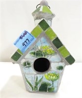 TILE MOSIAC BIRD HOUSE