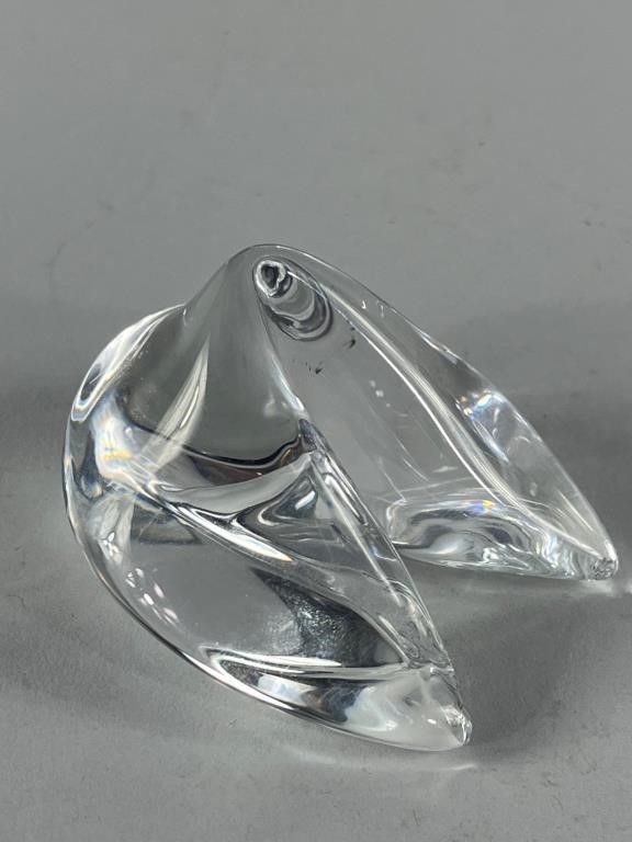 Steuben Crystal Fortune Cookie