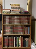 Bookshelf and books