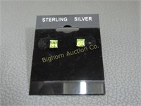 Peridot & Sterling Silver Earrings