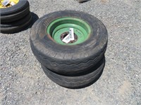 (2) 11L-15 Tractor Tires & Rims