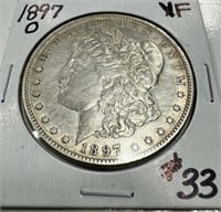 1897-O Morgan Dollar - VF (Cleaned)