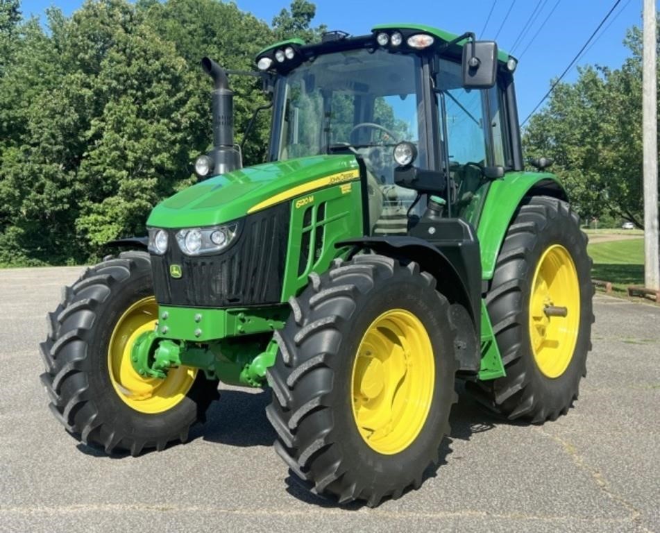 2021 John Deere 6120M Diesel Cab Tractor, 225 Hrs.