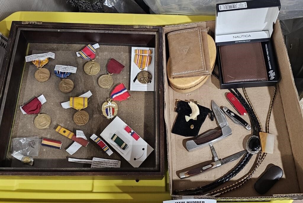 WWII medals & men's accessories