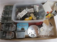Electrical receptacle boxes, switches, connectors