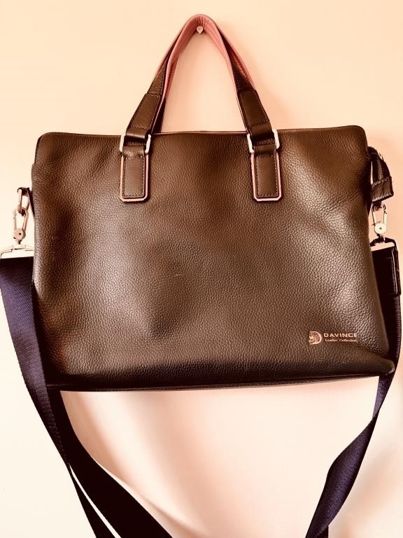 DaVinci Leather Collection Day Bag / work bag