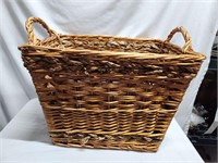 Large Woven Basket & Misc