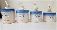 Mother Goose Ceramic Crocks