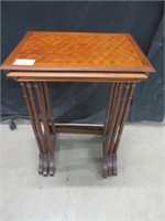 NEST OF 3 WALNUT TABLES