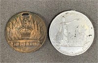 1937 Coronation Coins - 2 Different