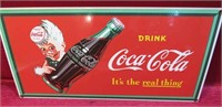 Coca-Cola Enamel Sign 8x16 Inch Heavy Drink Coke